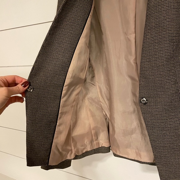 H&M Brown Houndstooth Blazer 2 - Picture 4 of 6